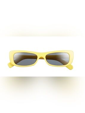 Jacquemus Capri Rectangular Sunglasses Yellow